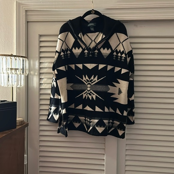 Lauren Ralph Lauren Poncho Sweater - Picture 1 of 8